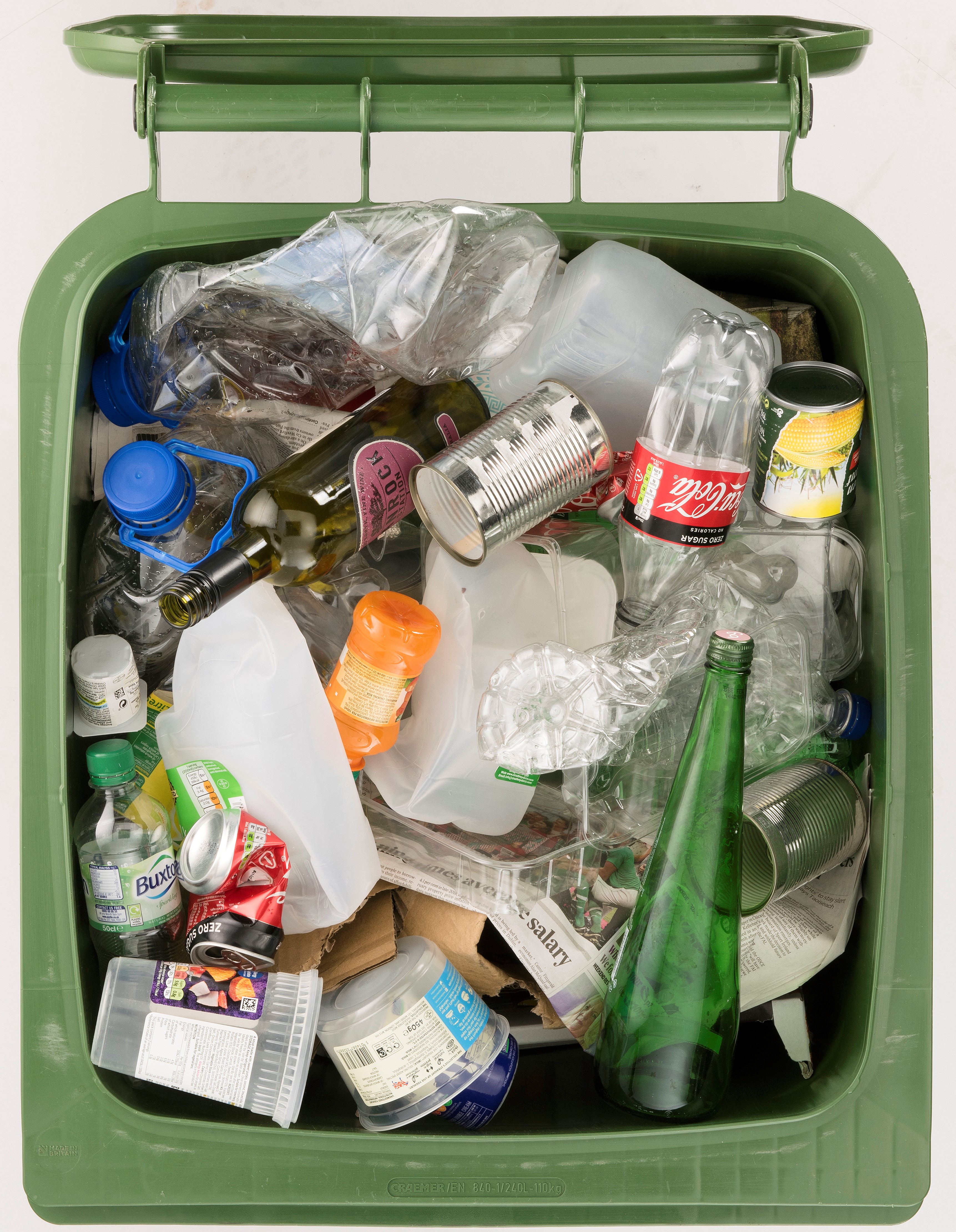 One bin for recycling is the most convenient and environmentally friendly way to recycle