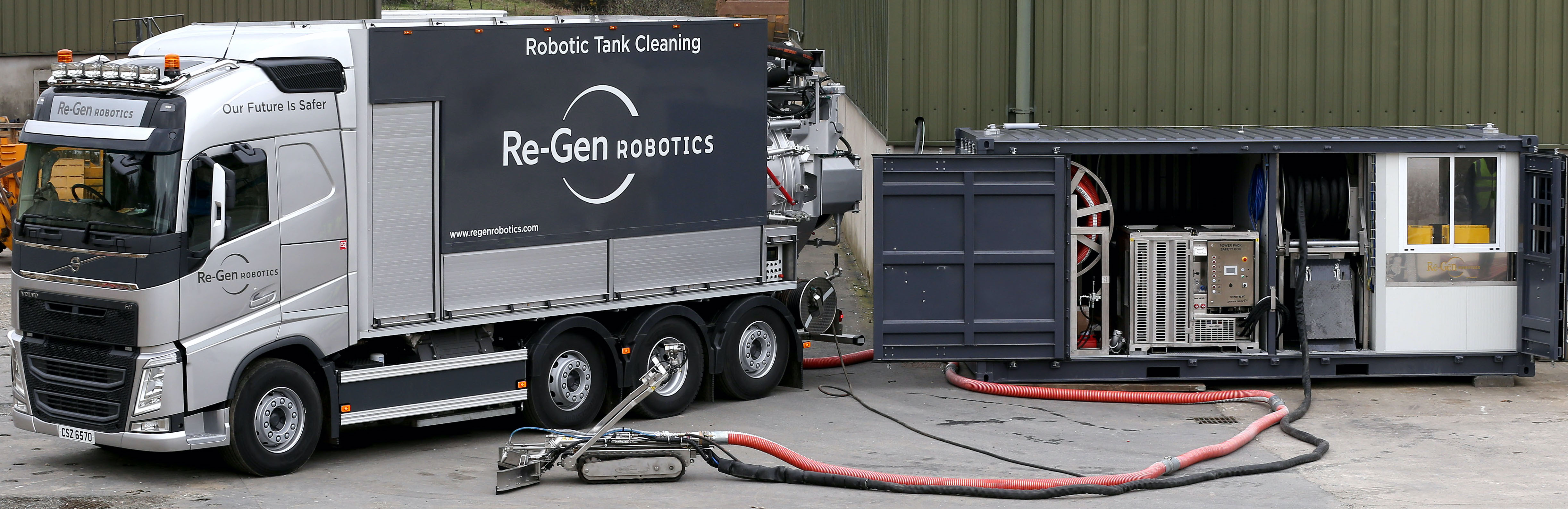 Re-Gen Robotics’ no man entry tank cleaning service provides huge logistics cost and risk benefits for tank owners