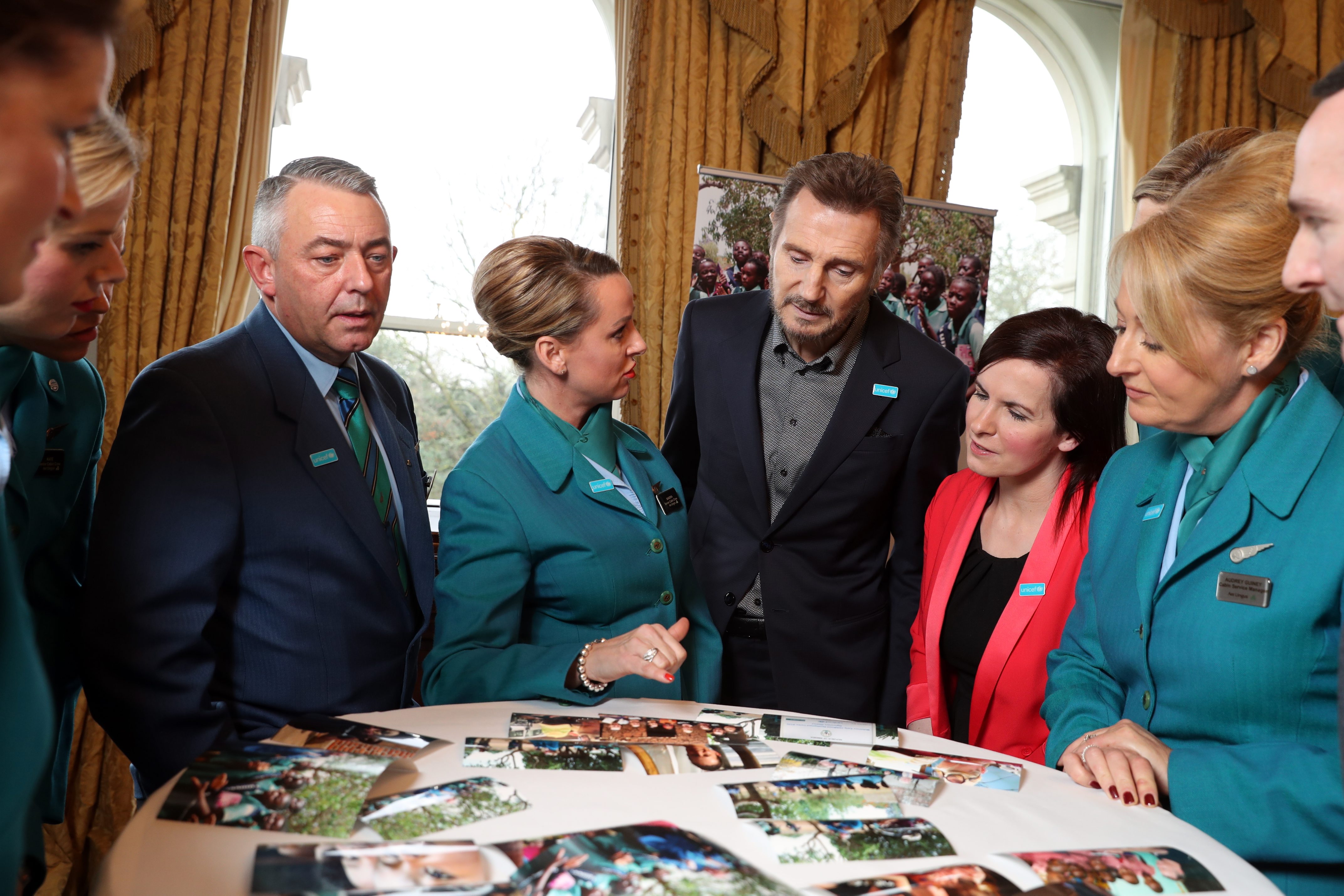 Liam Neeson Thanks Aer Lingus Guests for €21m UNICEF Fundraising